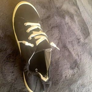 Black and white sneakers